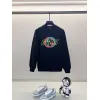 Gucci Black Sweatshirt With Vibrant Colorful Interlocking G Logo And Louis Vuittonettering #A54419