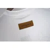 Louis Vuitton Black/White T - Shirt With Rhinestone Logo And Brand Detailing #A54244 Louis Vuitton Black/White T - Shirt With Rhinestone Logo And Brand Detailing #A54244