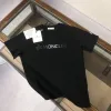 Moncler  Black/White Flocked Logo Cotton T-shirt #A53941