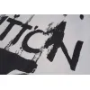 Louis Vuitton Black T Shirt with Abstract Brush Stroke Print and Artistic Logo Graphic for Men #A54255