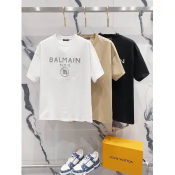 Balmain T-Shirts for men Black/White #A46950