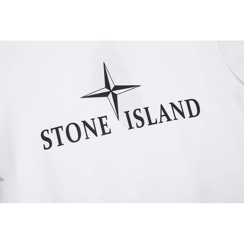 Stone Island T-Shirts for Men White/Black #A25383
