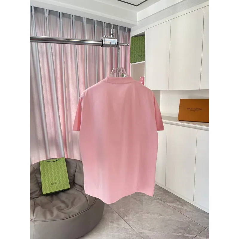 CELINE LOOSE T-SHIRT IN COTTON JERSEY Black/Pink/Grey #A53417