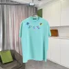 Eye catching Louis Vuitton T Shirt With Colorful Brand Motifs For Fashion Fans Black/White/Purple/Light Blue #A54350