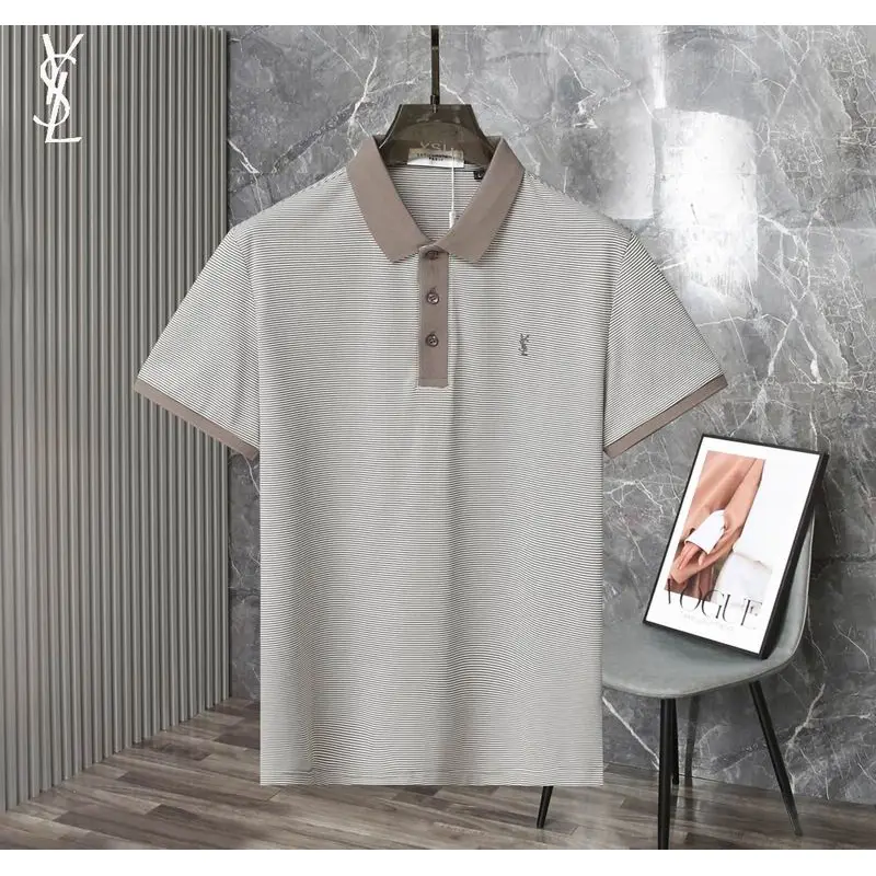 YSL T-Shirts Polo for MEN stripe #A46704