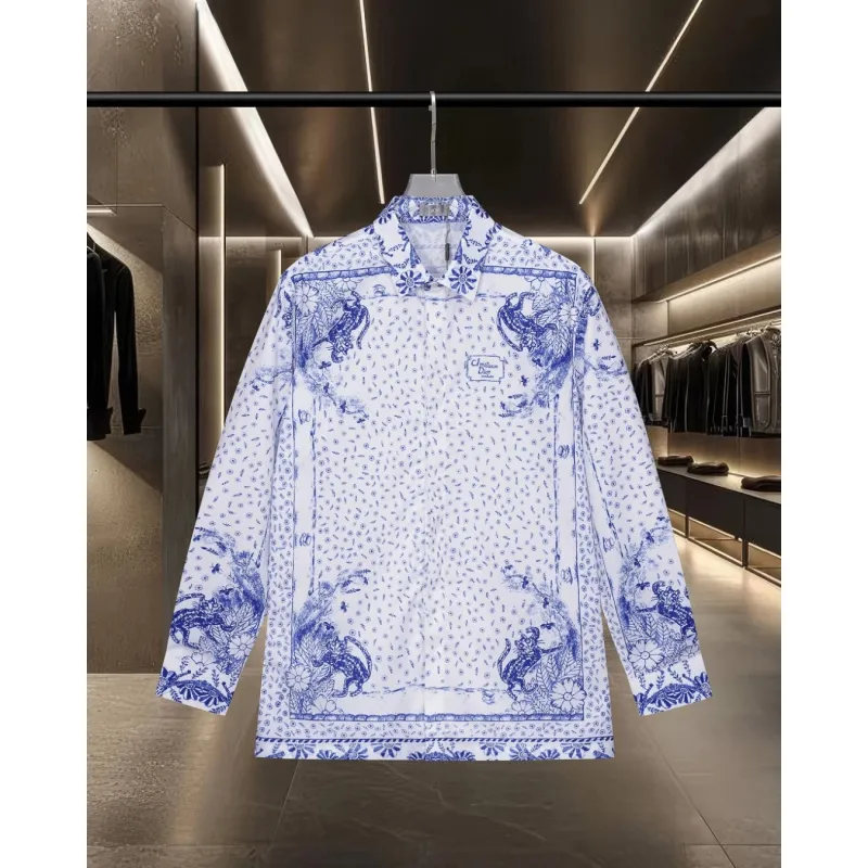 D-ior shirts for D-ior Long-Sleeved Shirts for men #A51490