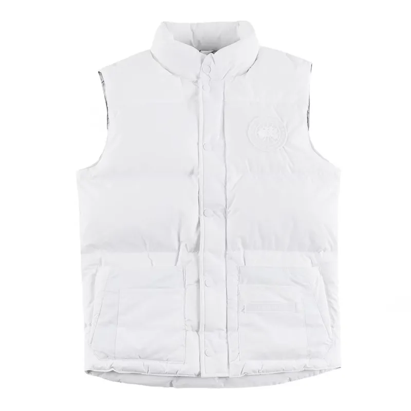Sale Ca*Goose White Label Glacier Down Vest  Luxury Lightweight Insulated Outerwear #A57865
