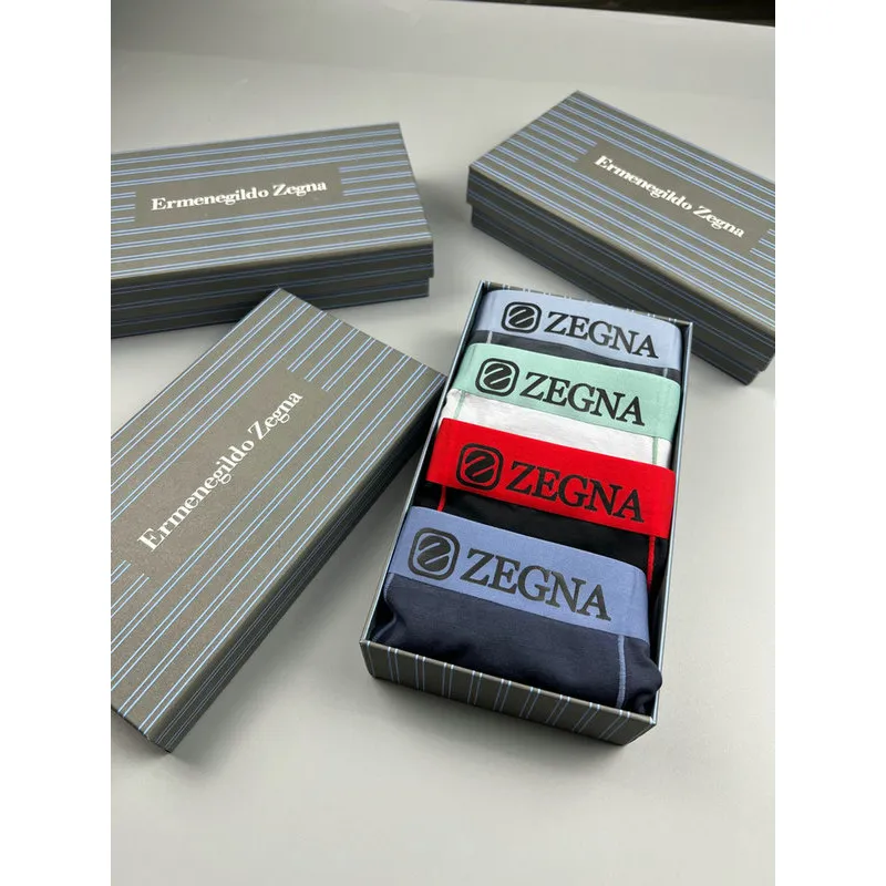 ZEGNA Underwears for Men Soft skin-friendly light and breathable (4PCS)  #A37465