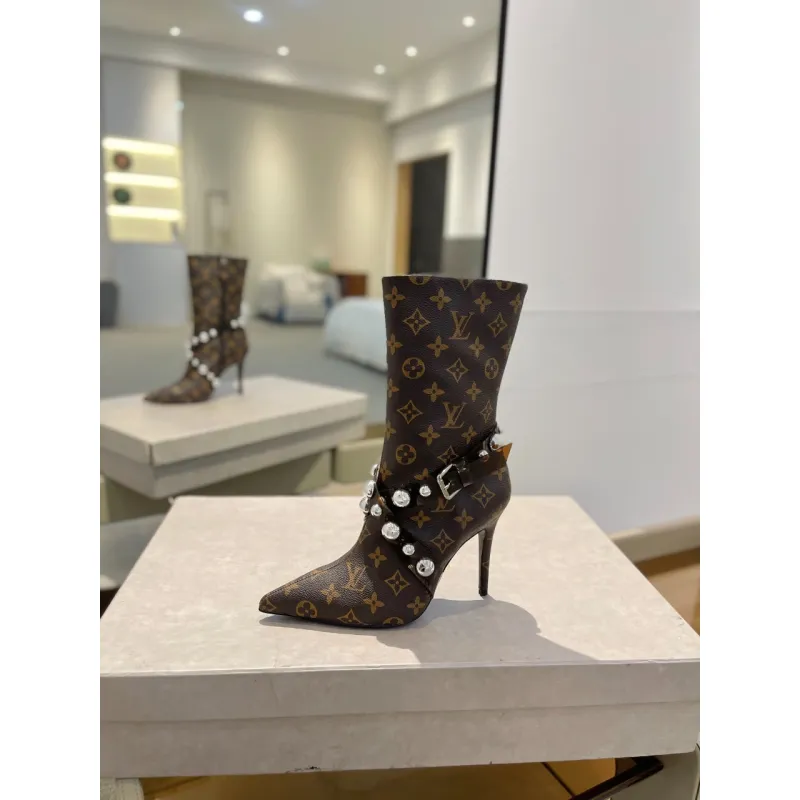 Louis Vuitton Shoes for Womens Louis Vuitton boots heel height:10cm #A58315