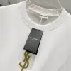 YSL T-Shirts for MEN Black/White #A47062