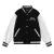 AMIRI Black And White Varsity Jacket With Hollywood Embroidered Logo For Trendy Streetwear #A54285