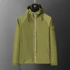 Burberry Stylish Olive Green Hooded Windbreaker Jacket with Brand Detailing #A54305