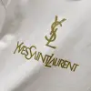 YSL T-Shirts for MEN Black/White #A47062