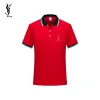 YSL T-Shirts Polo for MEN Black/White/Red/Green/Grey #A46706