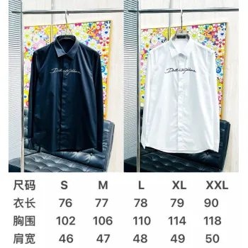 D&G Shirts for D&G Long-Sleeved Shirts For Men #A58446