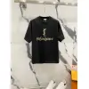 YSL T-Shirts for MEN Black/White #A47062