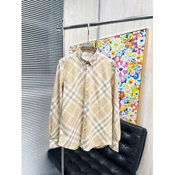 Burberry Shirts for Mens Burberry Long-Sleeved Shirts #A58489