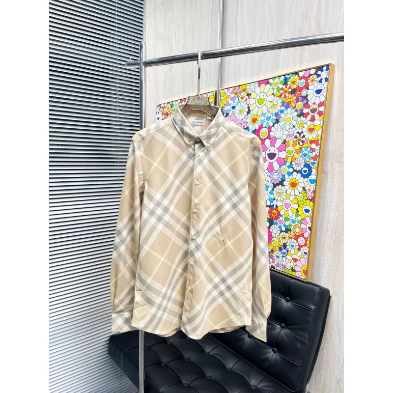 Burberry Shirts for Mens Burberry Long-Sleeved Shirts #A58489