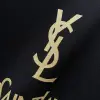 YSL T-Shirts for MEN Black/White #A47062