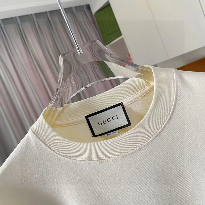 Gucci Mens AAA T-shirts Gucci Cat Embroidery T-shirt Mens #A53735