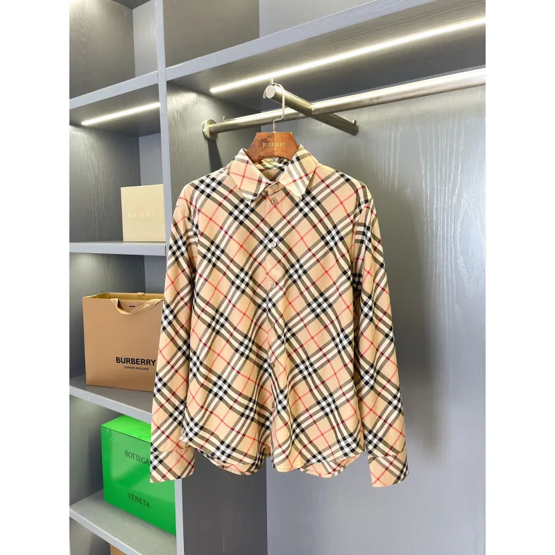 Burberry Shirts for Burberry Mens AAA+ Burberry Long-Sleeved Shirts #A58525