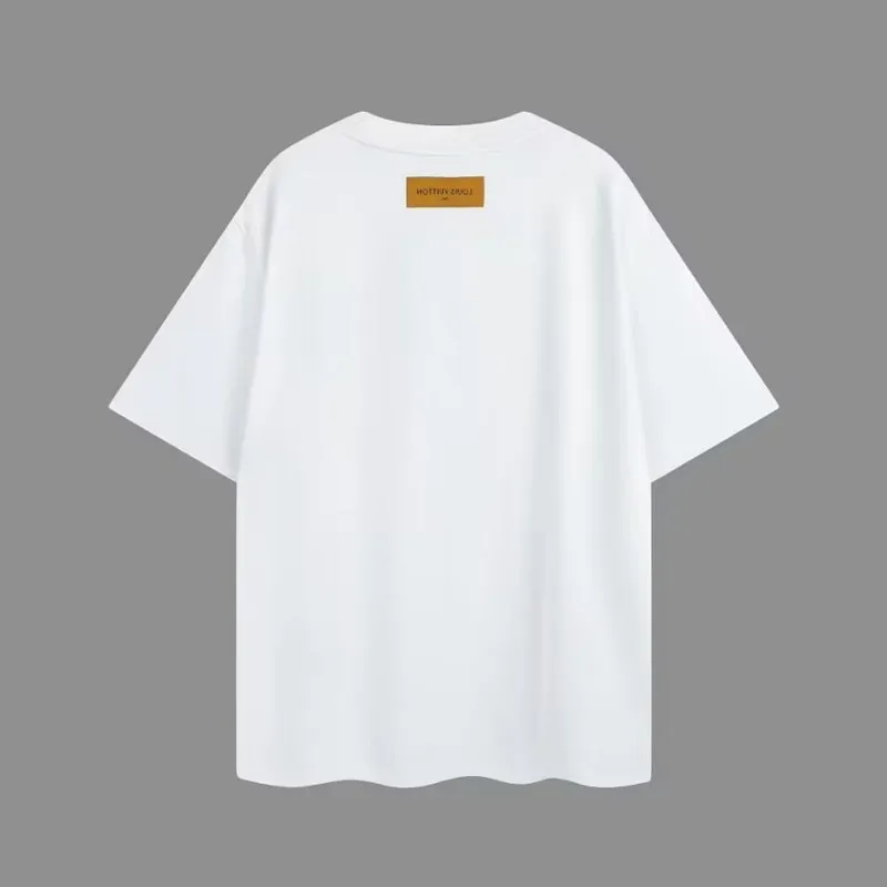 Louis Vuitton T-Shirts AAA Quality White/Black #A26309