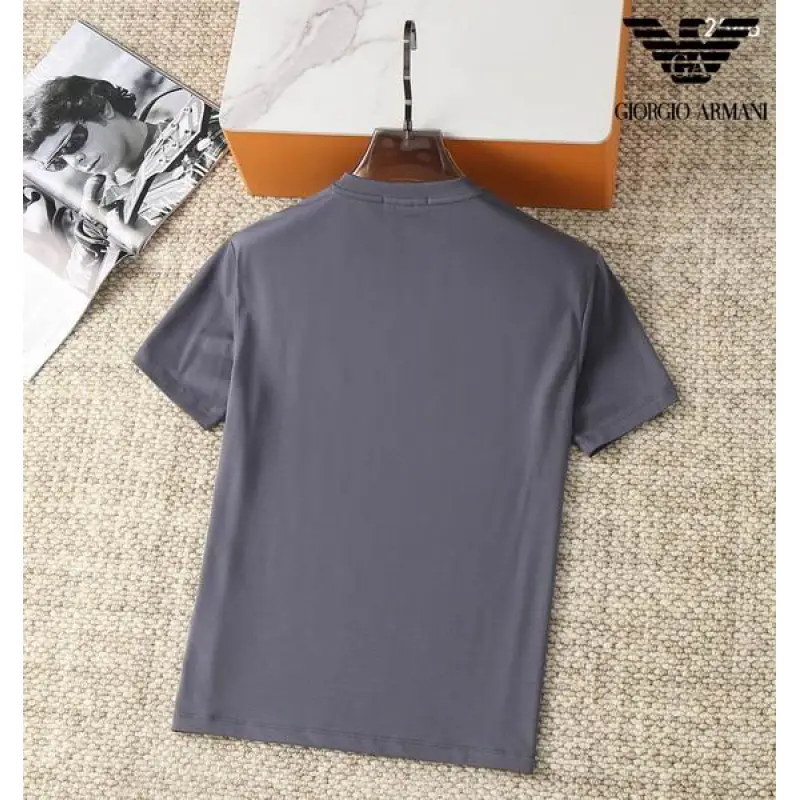 Arm*ni T-Shirts for MEN Crew Neck Black/White/Khaki/Grey/Blue Printing #A46468