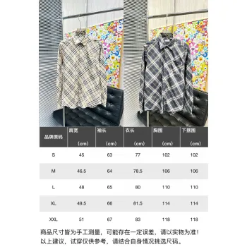 Burberry Shirts for Mens Burberry Long-Sleeved Shirts #A58490