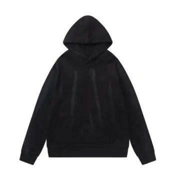AMIRI Black Hoodie With Subtle Logo And Vintage Washed Finish #A54433