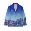 Casablanca Blue The Night View Shirt #A53889
