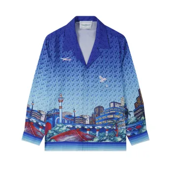Casablanca Blue The Night View Shirt #A53889