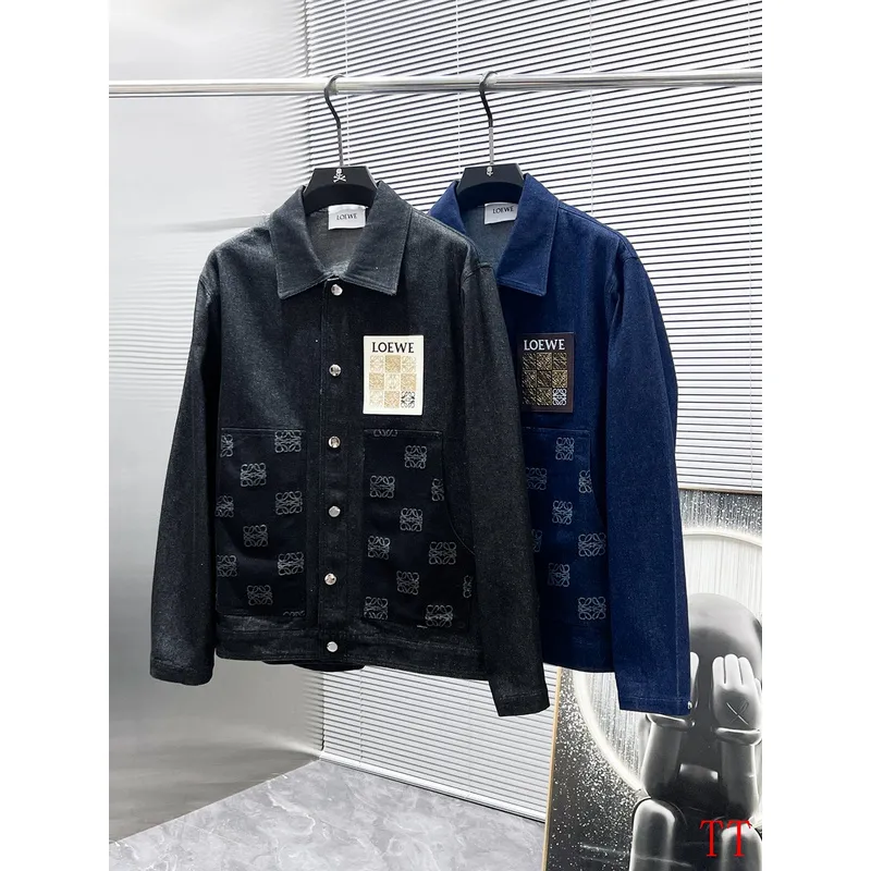 Loewe Denim Designer Jacket Black/Blue #A53771