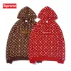 Supreme LV Hoodies for Men Women in Red coffee #99117748 Supreme LV Hoodies for Men Women in Red coffee #99117748