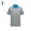 YSL T-Shirts Polo for MEN Black/White/Red/Green/Grey #A46706