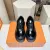 Louis Vuitton Black Sneakers: Patent Leather & Iconic LV Logo, Merging Luxury and Edge Black/White/Brown #A54199