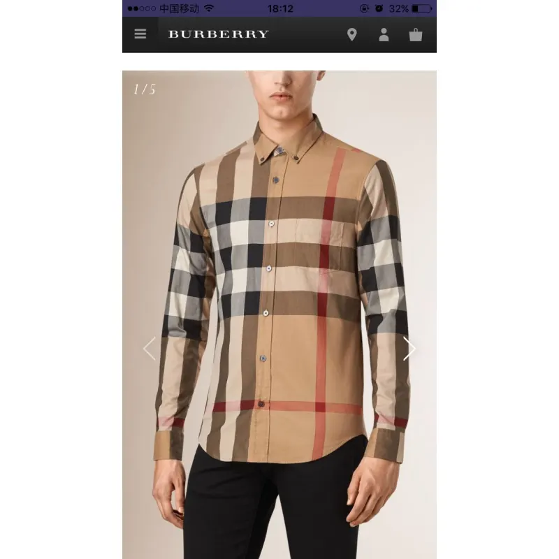 Burberry AAA+ Long-Sleeved Shirts for men #817280