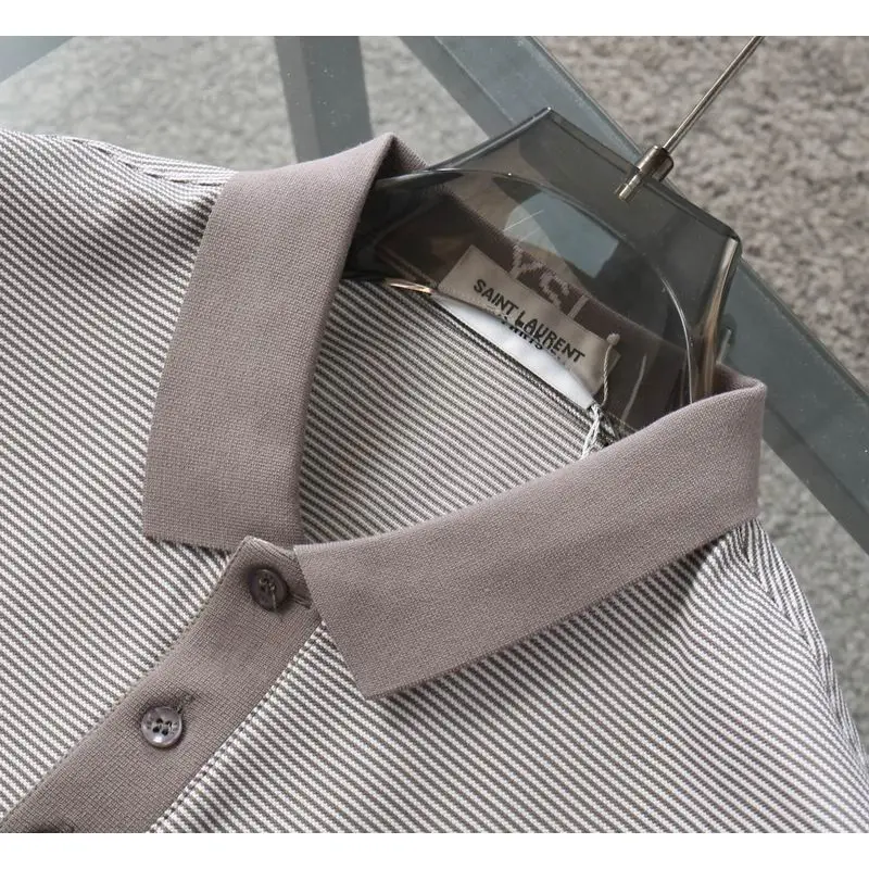 YSL T-Shirts Polo for MEN stripe #A46704