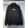 AMIRI Black Hoodie With Large Back Gold Logo And Ornate Design Elements #A54286