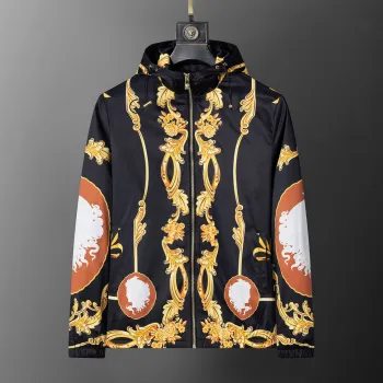 Versace Mens Baroque  Printed Hooded Jacket #A54237