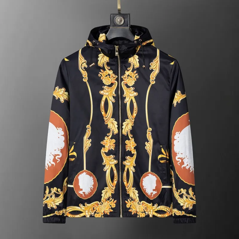 Versace Mens Baroque  Printed Hooded Jacket #A54237