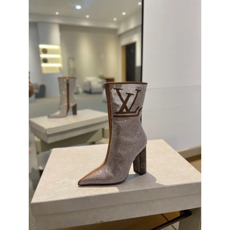 Louis Vuitton Shoes for Womens Louis Vuitton boots heel height:10cm #A58318