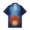 Casablanca Shirts Gradient Silk Short Sleeve Shirt #A53732