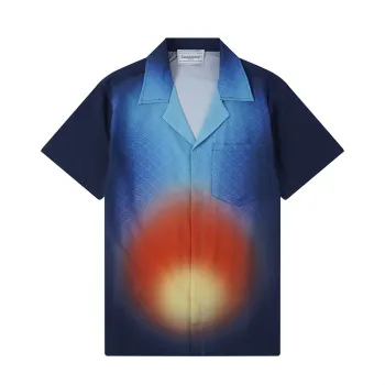 Casablanca Shirts Gradient Silk Short Sleeve Shirt #A53732