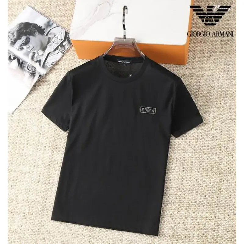 Arm*ni T-Shirts for MEN Crew Neck Black/White/Khaki/Grey/Blue Printing #A46468