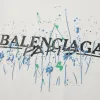 Balenciaga Distressed Logo Graphic T-Shirt #A46389 Balenciaga Distressed Logo Graphic T-Shirt #A46389