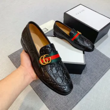 Gucci Men Leather shoes Gucci Loafers #9130688