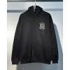 AMIRI Black Hoodie With Bold White Hollywood Logo And Ornate Emblem #A54289