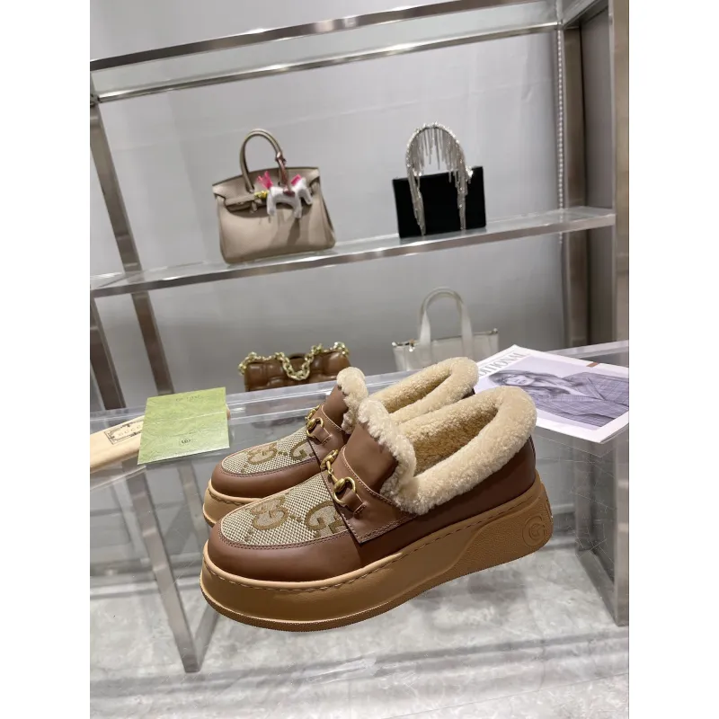 Gucci Shoes for Women Gucci Boots snow boots heel height:3cm #A58291 Gucci Shoes for Women Gucci Boots snow boots heel height:3cm #A58291
