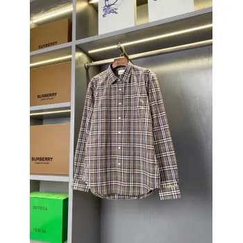Burberry Shirts for Burberry Mens AAA+ Burberry Long-Sleeved Shirts #A58527