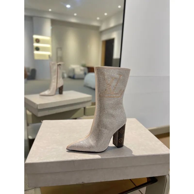 Louis Vuitton Shoes for Womens Louis Vuitton boots heel height:10cm #A58316